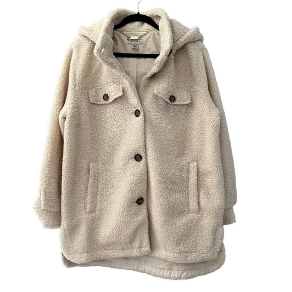 UGG Jackets & Blazers - 🆕 Koolaburra by UGG Sherpa Shacket with Removable Hood